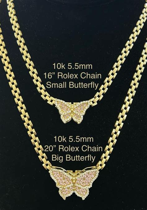 10k gold rolex style chain